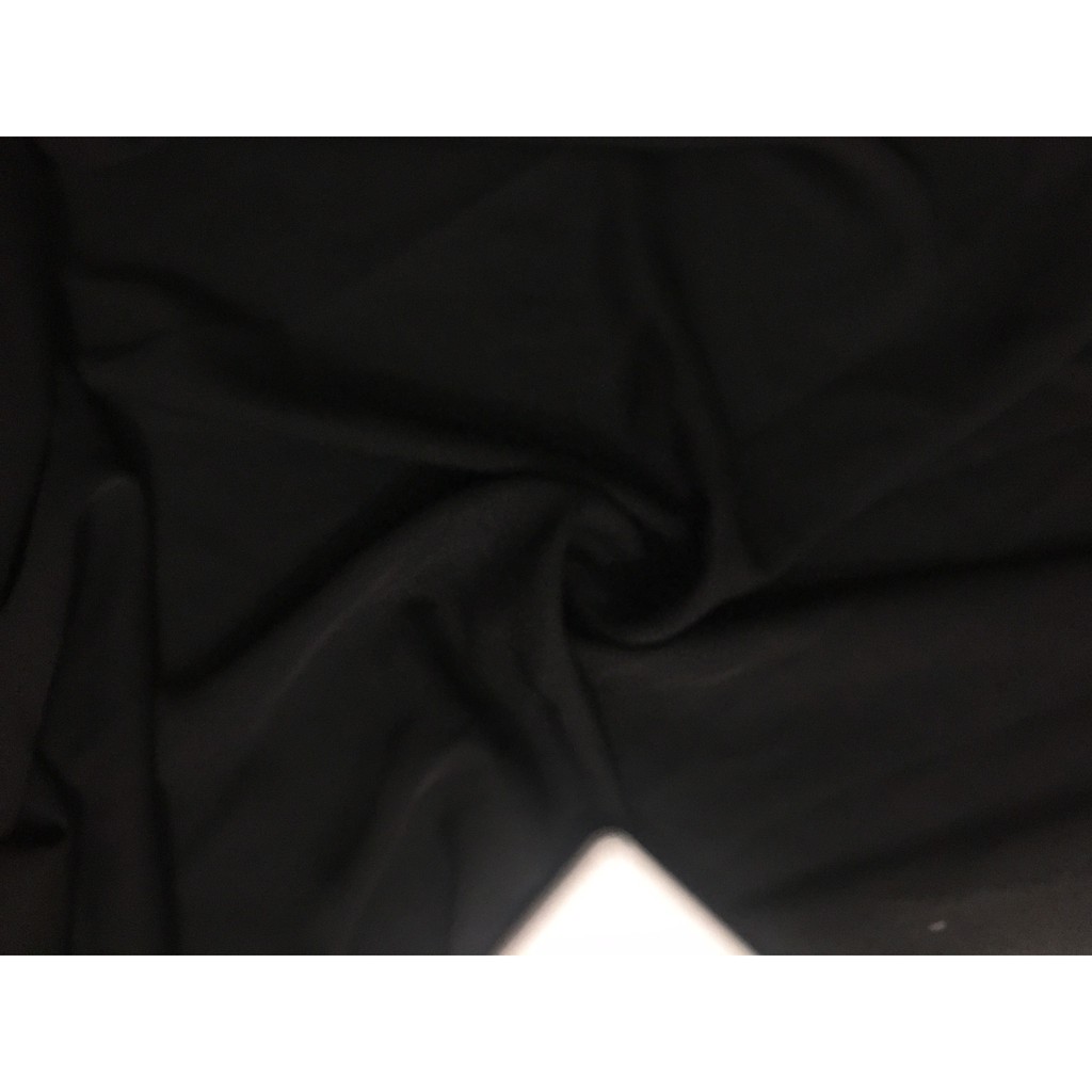 vải lụa chun chéo màu đen giá cho 0,5x1,5m