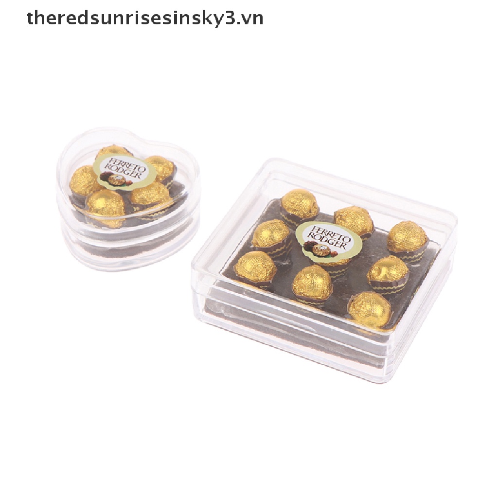 Mô hình hộp socola trang trí nhà búp bê tỉ lệ 1:12