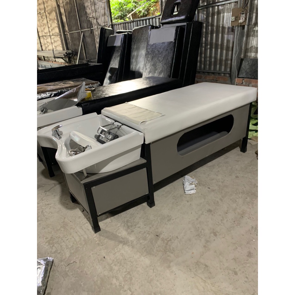 Giường gội đầu 2in1 vừa massage vừa gội đầu, giường gội đầu dưỡng sinh chuyên dùng trong spa