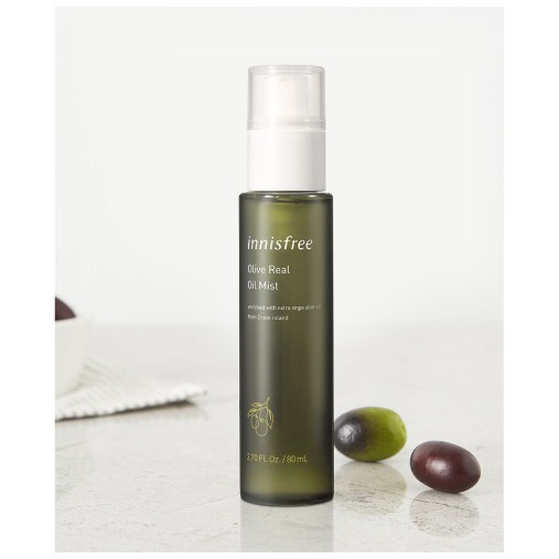 Xịt khoáng dưỡng ẩm [innisfree] Olive Real Oil Mist 80ml