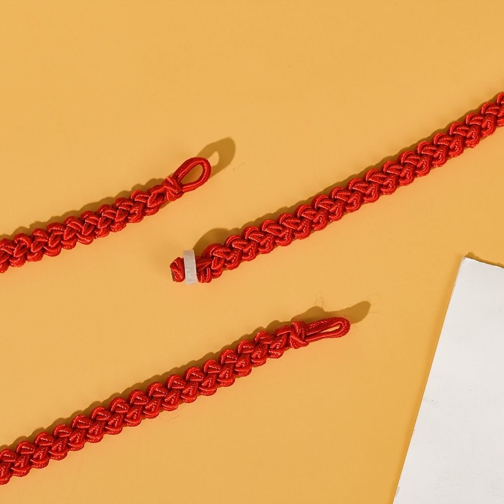 [Mới] 1 Vòng Tay Bện Dây Đỏ Đính Ngọc Bích Giả Khóa An Toàn Hợp Thời Trang Làm Quà Tặng Trang Sức Cho Nam Và Nữ