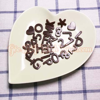 Khuôn silicon socola chữ cái alphabet abc