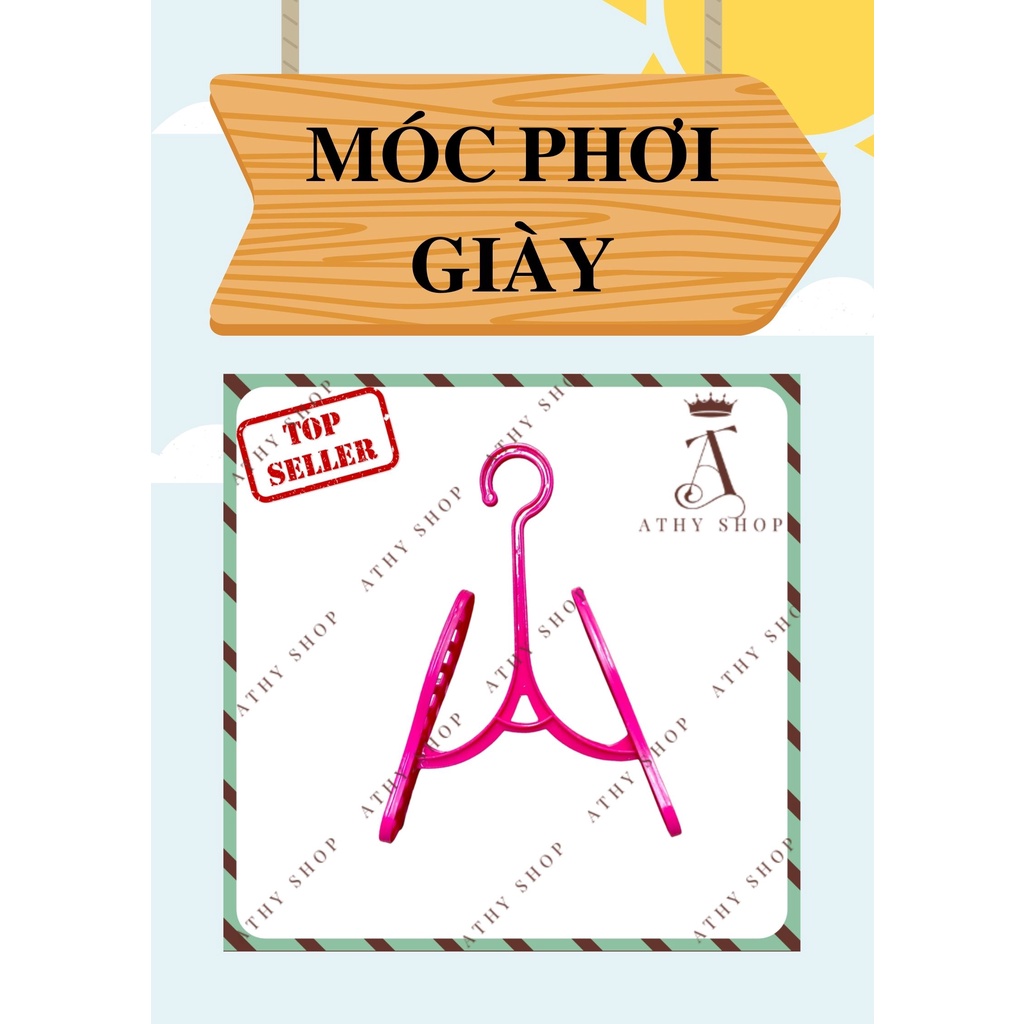 Móc nhựa phơi giày dép, thanh giá treo phơi đồ, treo giầy dép, xịn đẹp giá rẻ cao cấp, shoes shoe holder drying tool