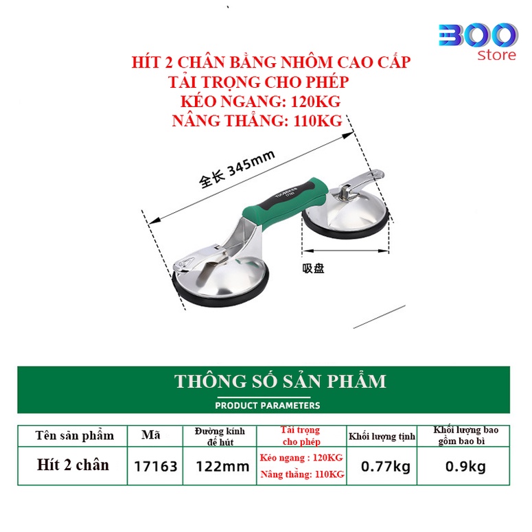 Hít kính, hít gạch bằng nhôm cao cấp thiết kế đẹp mắt thương hiệu Tuosen