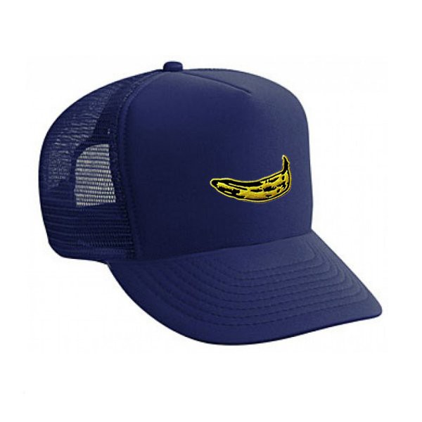 Banana Warhole Trucker Hats - Black Đen