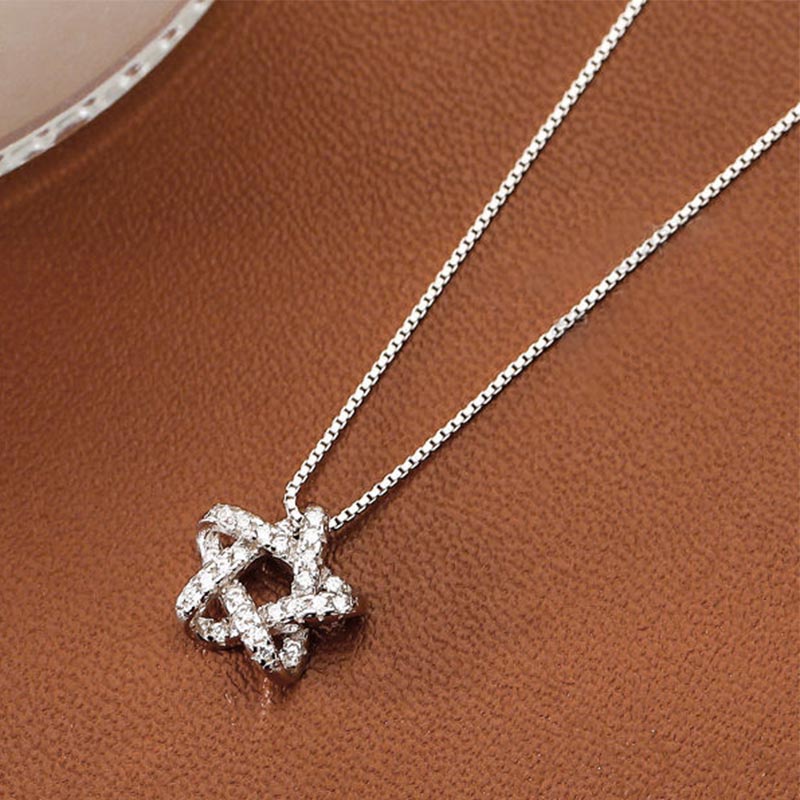 Vòng cổ Bạc 925 Mặt Ngôi Sao Sang Trọng