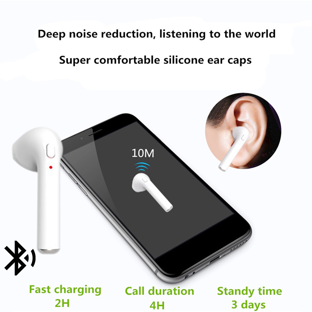 Tai nghe bluetooth không dây HBQ-I7 kèm phụ kiện