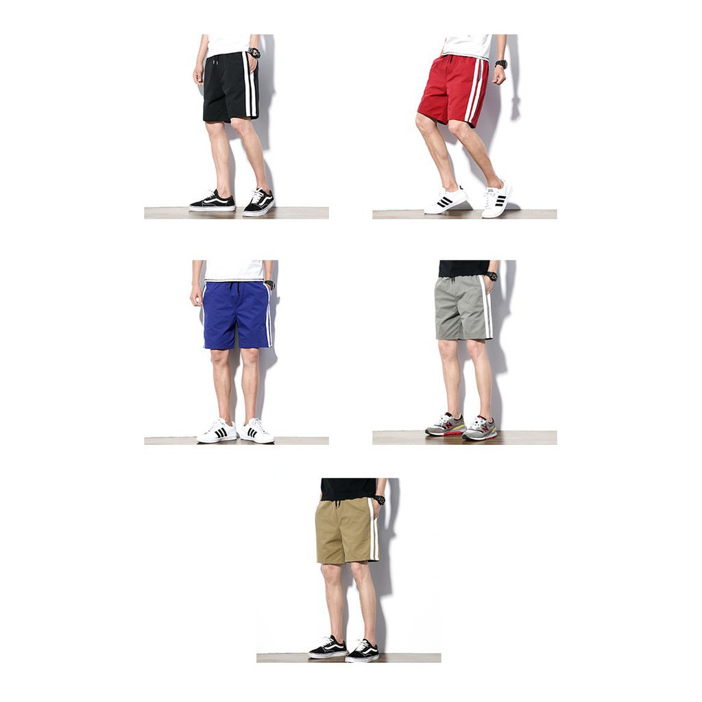 Quần Đùi Nam 2 Sọc Kiểu Dáng Hàn Quốc- Hot Trend 2021