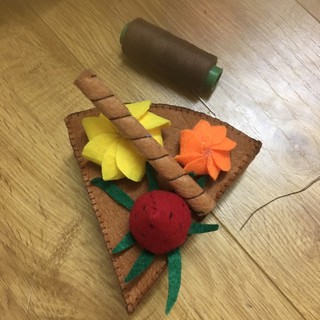 Set bánh sinh nhật bằng vải dạ handmade
