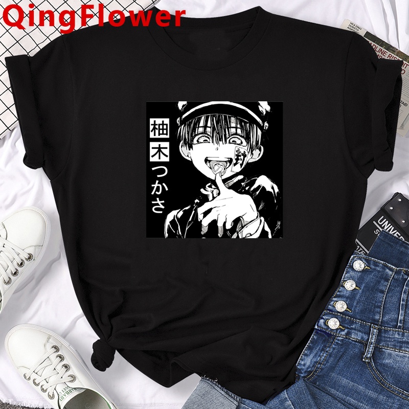 Áo nam Tay Ngắn Cổ Tròn In Hình Phong Cách Anime Toilet Bound Hanako Kun Dễ Thương