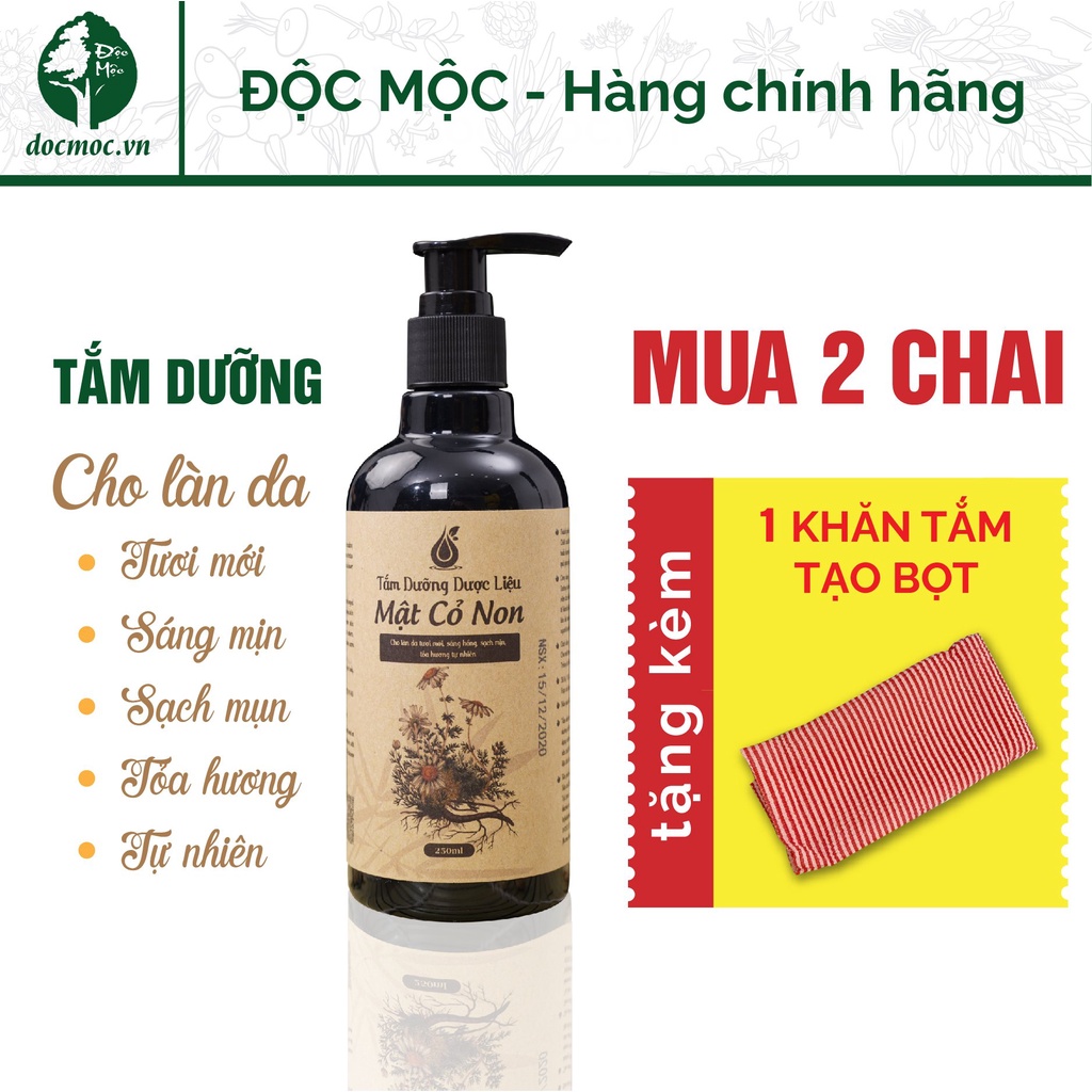 Sữa Tắm Thảo Dược Mật Cỏ Non Shopdocmoc, Dưỡng Thân - Dưỡng Thể, Sáng Hồng