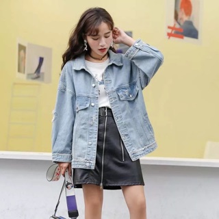 ÁO KHOÁC JEAN ĐẮP RÁCH HOT#2019