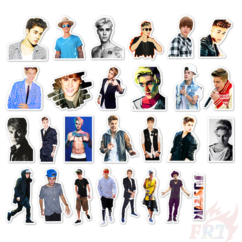 ❉ Justin Bieber Series 01 Stickers ❉ 50Pcs/Set Pop Singer Actor Waterproof DIY Fashion Decals Doodle Stickers
