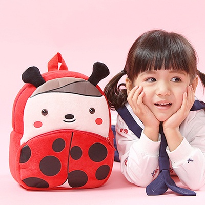 Balo nhỏ gọn hình động vật hoạt hình bằng lông nhung dễ thương xinh xắn dành cho bé 2-6 tuổi dùng khi đi học / du lịch