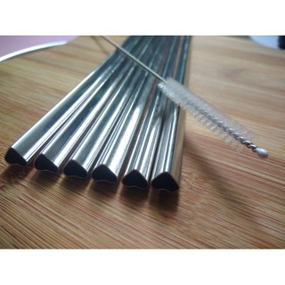 Ống hút inox hình trái tim