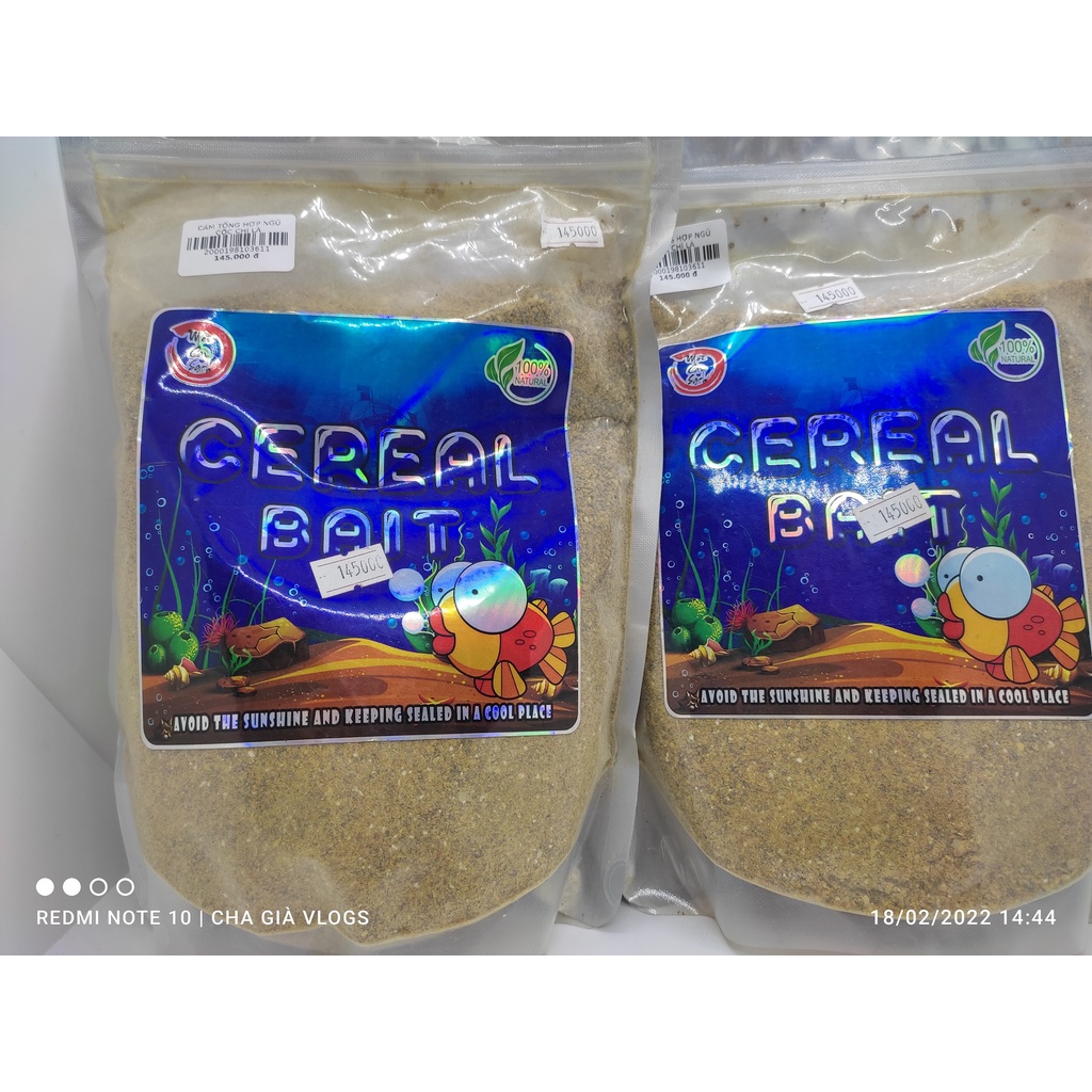 MỒI NGŨ CỐC (GÓI - 1KG) - Chuyên Dùng Câu Chép.....Bộ đôi diệt chép tự nhiên: Ngũ cốc và  thính chép Chì Lá shop