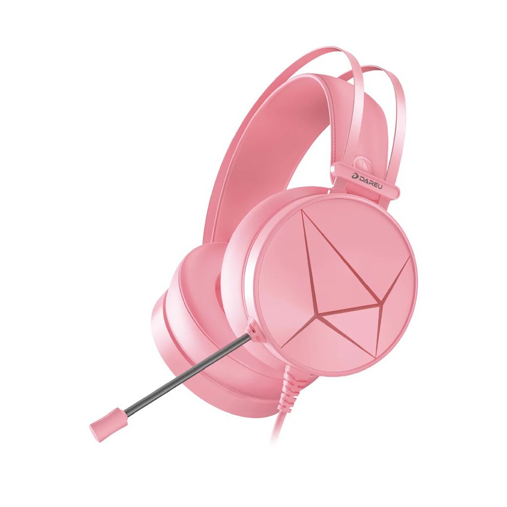 Tai nghe GAMING Dareu EH722S - Phiên bản màu hồng đặc biệt - Led RGB - BH 12 tháng