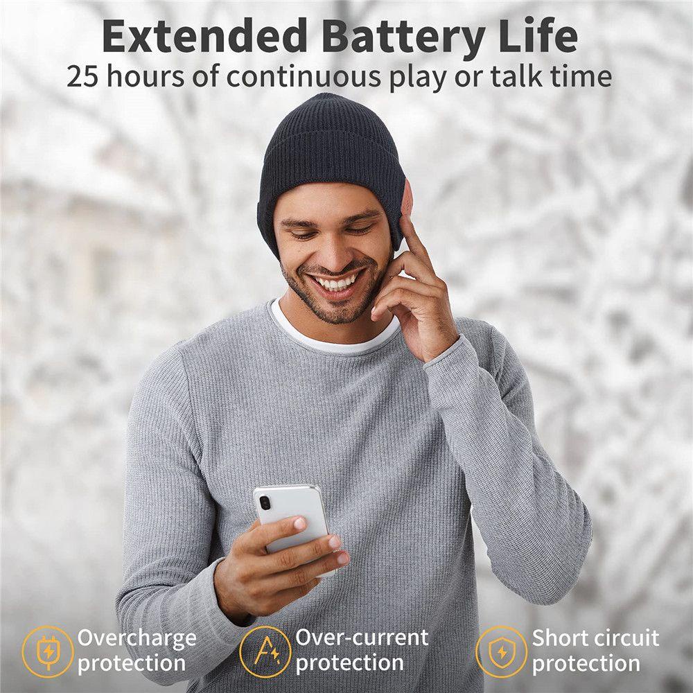 EUCA Mũ Beanie Có Loa Bluetooth HD Bảo Vệ Tai Cho Nữ