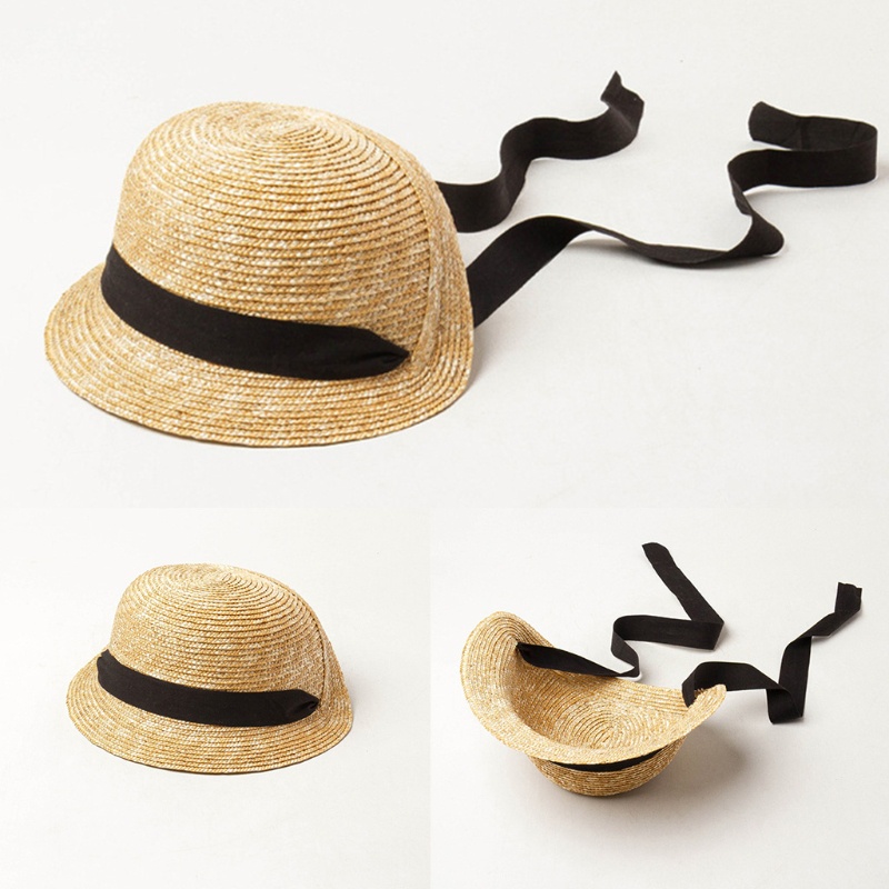 Mũ Cói Rộng Vành Thoáng Khí Chống Tia UV Thời Trang Đi Biển Cho Nữ