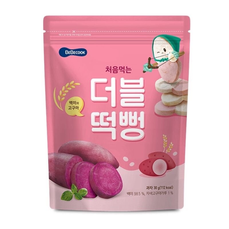 Bánh ăn dặm hữu cơ Bebecook Hàn Quốc cho bé - cung cấp thêm dưỡng chất cho trẻ nhỏ an toàn sử dụng date 6/2023