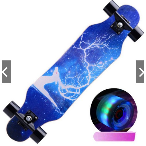 Ván trượt dài thể thao mặt nhám LONGBOARD cao cấp Dancing 80*20cm Phát Sáng