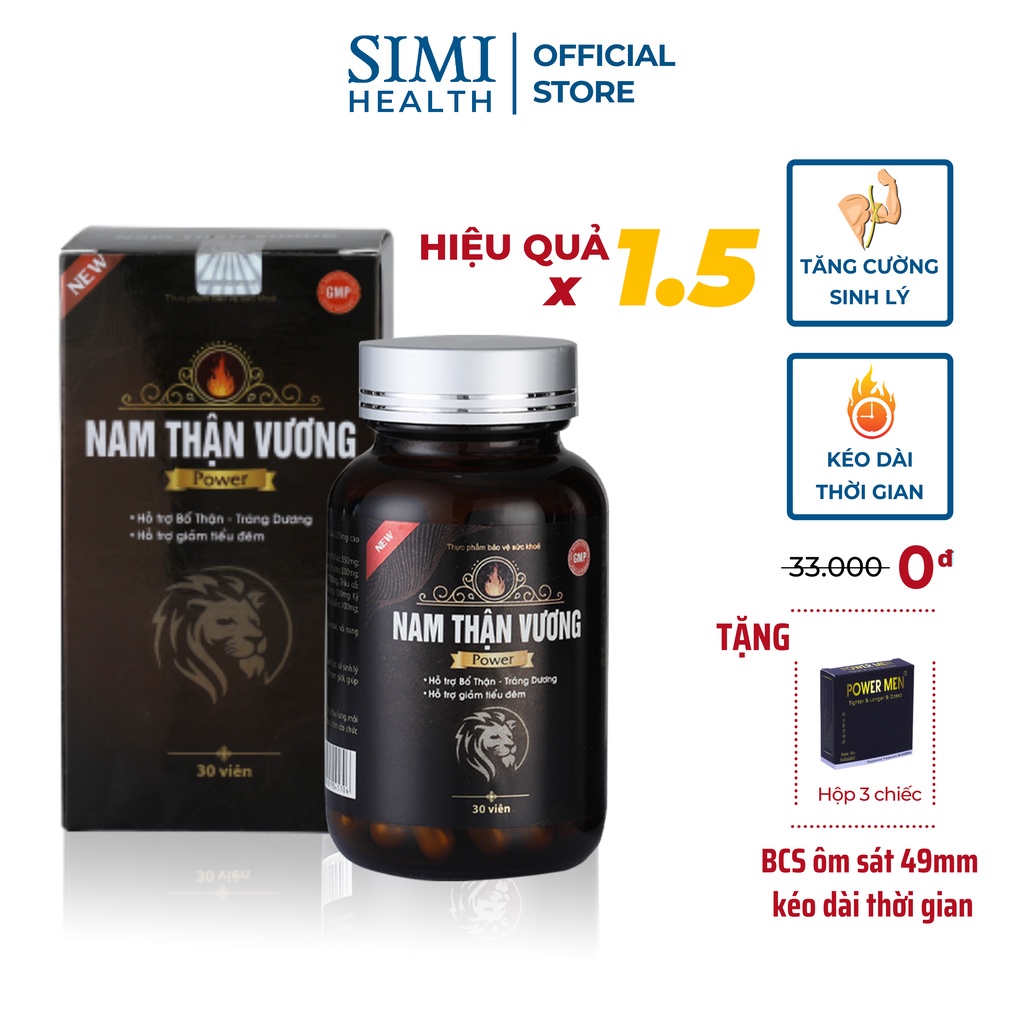 Tăng cường sinh lý Nam Thận Vương POWER chống xuất tinh sớm bổ thận nam giới SIMI