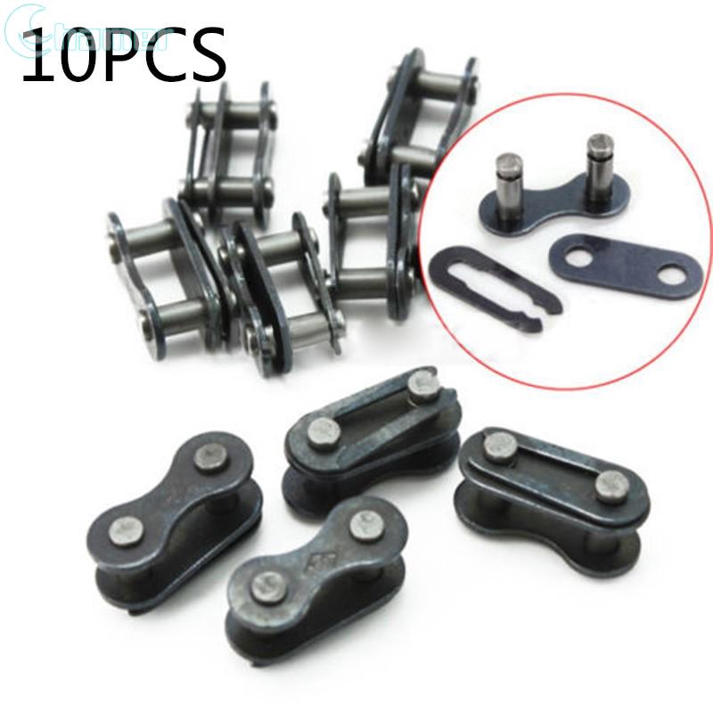 10 Pcs Bicycle Bike Single Speed Quick Chain Master Link Connector/Repair Kit