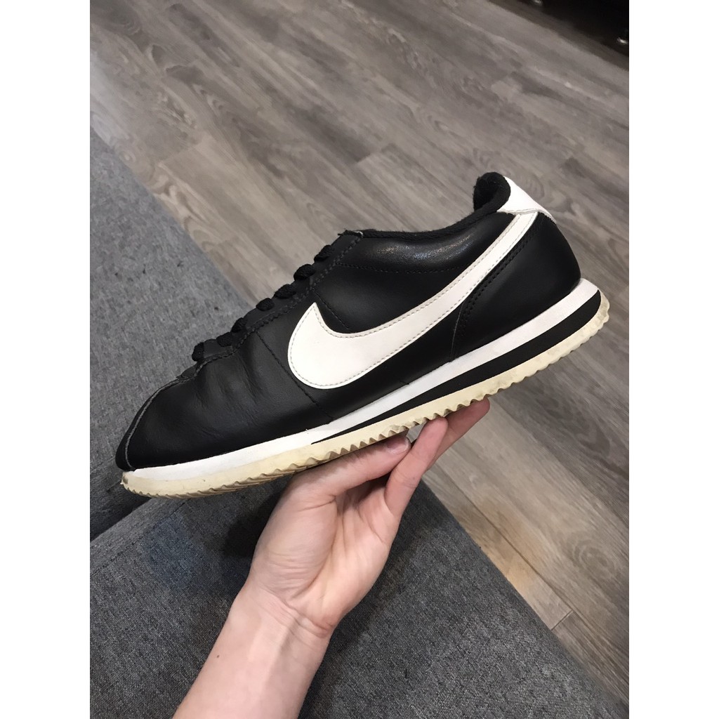 Giày 2hand real NK Cortez Basic đen CT18 size 39 24.5cm SP1980