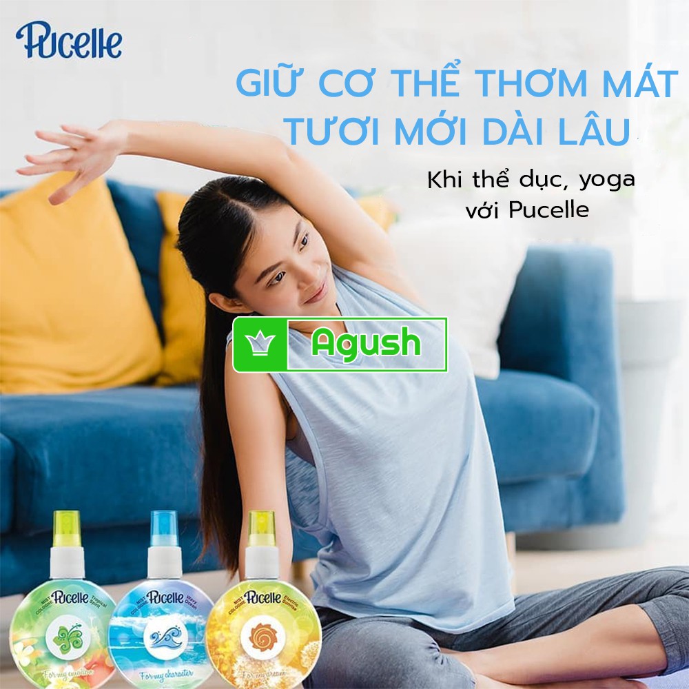 Nước hoa nữ bé gái mini thơm lâu chính hãng Pucelle Sparkling Love 75ml dịu nhẹ nhàng dạng xịt khô toàn thân giá rẻ