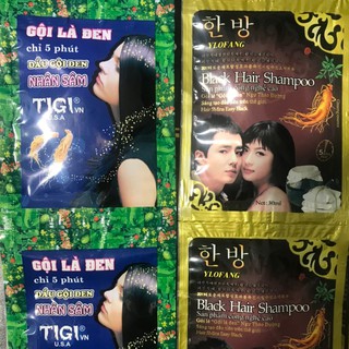 Sỉ 1 dây= 10 gói  dầu gội đầu đen tóc DD H101