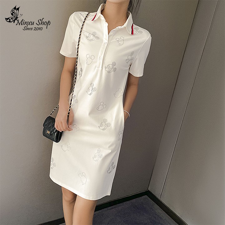 Váy Polo Micky Quảng Châu Cao Cấp, Cá Tính - Năng Động, Mặc Đi Làm, Đi Học, Đi Chơi đều đẹp Mã VM