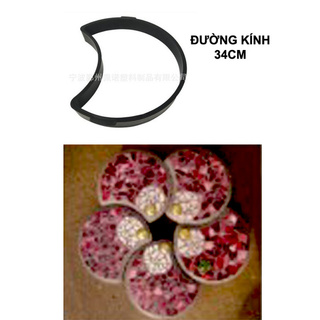 [Ảnh thật] [Có sẵn]  Khuôn Bê Tông Tạo Hình Trang Trí Sân Vườn Model O Đường Kính 34cm