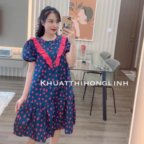 [Hàng Đẹp] Váy Hoa Nữ Bèo Cổ, Đầm Hoa Dáng Suông Siêu Xinh Có Ảnh Thật Kèm Video 👗 * ྇