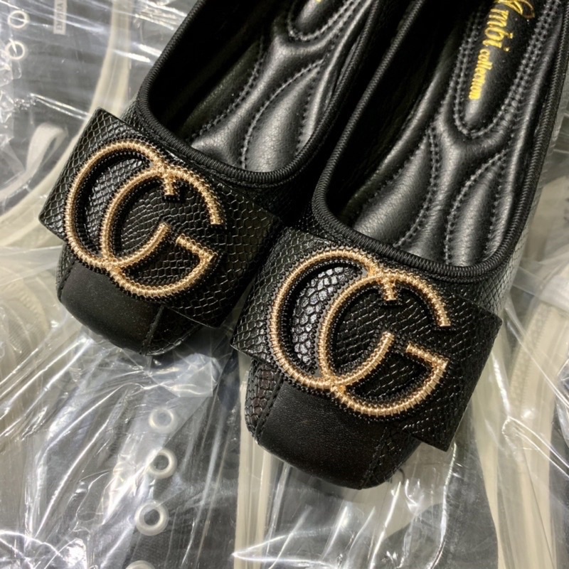 giày búp bê gucci mõm vuông da rắn loại đẹp mềm chân (BỆT DA RẮN GUCCI)