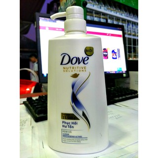 Dầu xả Dove phục hồi tóc hư tổn chai 620g