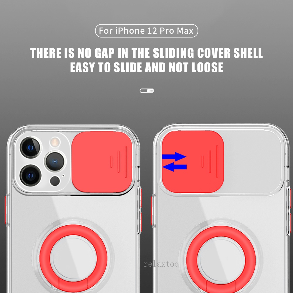Ốp Điện Thoại Silicone Mềm Trong Suốt Có Nắp Trượt Bảo Vệ Camera Cho IPhone 14 Pro Max 14Pro 14Plus iphone14 Plus Pro Max