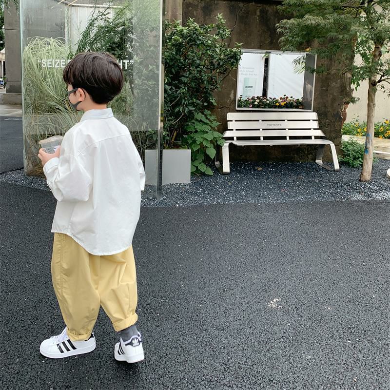 Áo sơ mi trắng cho bé trai bé gái