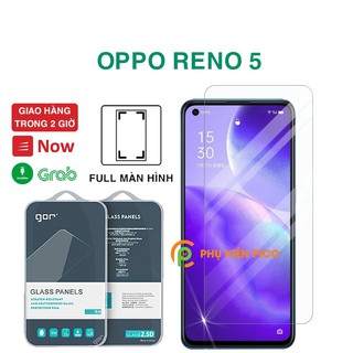 Kính cường lực Oppo Reno 5 full màn hình chính hãng Gor dùng chung với mọi loại ốp lưng - Dán màn hình Oppo Reno 5