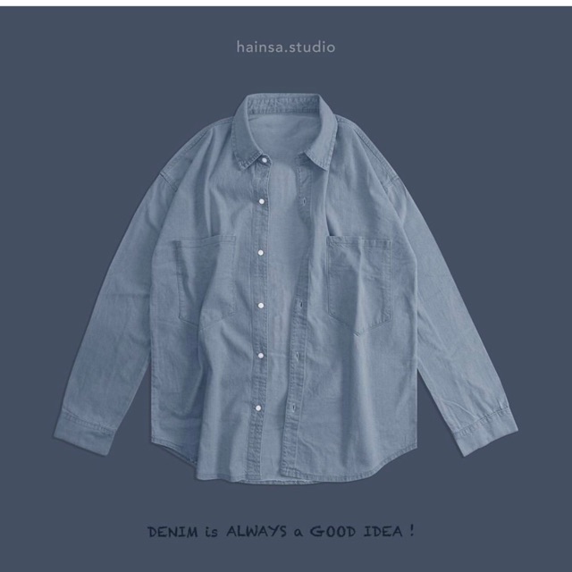 Áo sơ mi denim của Hainsa