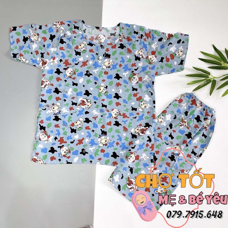 Bộ Ton, Bộ Lanh Tay Ngắn Bé Trai Size Đại (LANH 2 DA LOẠI 1 ÍT RÚT BỀN ĐẸP)