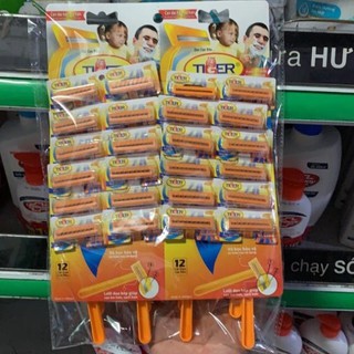 Dao Cạo Râu Tiger 2 Lưỡi (VỈ 24 CÂY)
