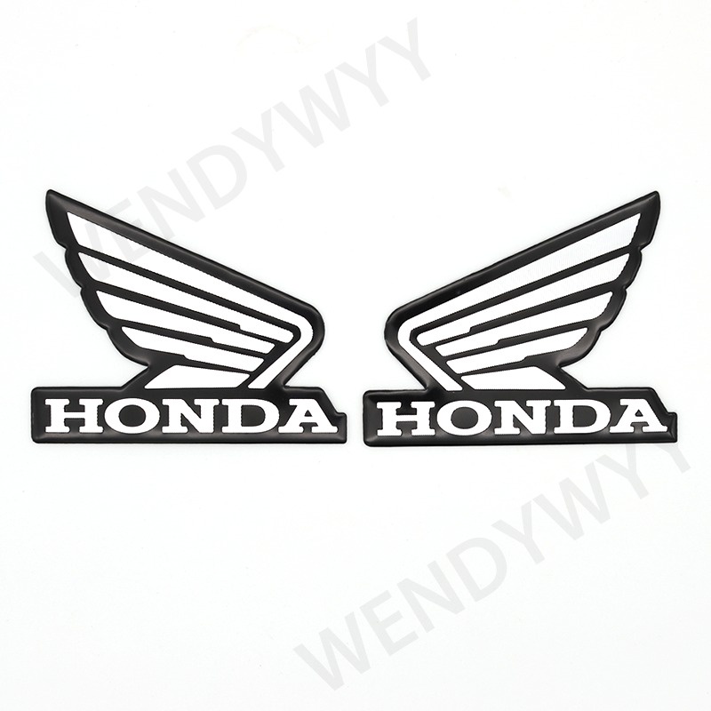 1 Cặp Cánh Kim Loại Chữ Nổi Trái Và Phải Dán Trang Trí Xe Máy Honda