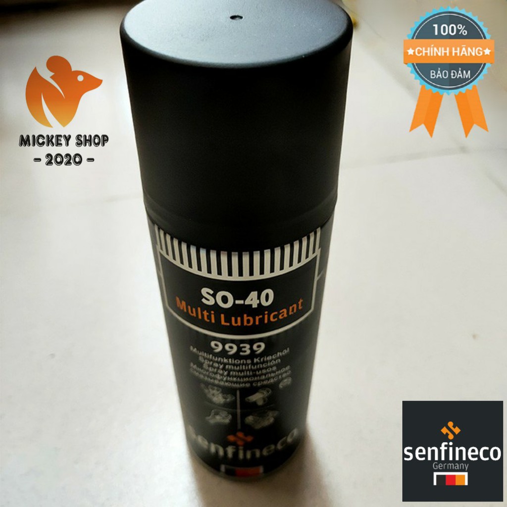 Bôi Trơn, Làm Sạch và Bảo Vệ Bề Mặt Chi Tiết Senfineco 9939 - 200ML SO-40 Multi Lubricant -CHÍNH HÃNG