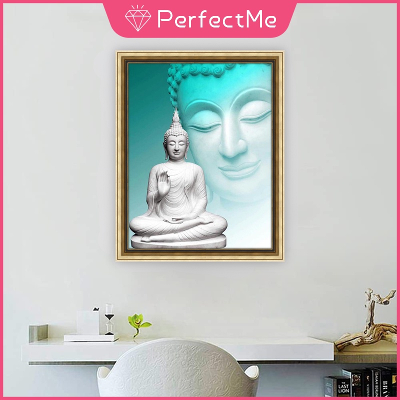 Tranh ĐíNh Đá 5D HìNh PhậT Trang Trí PhòNg KháCh 40x50cm