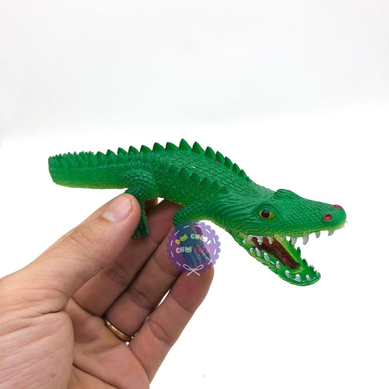 Đồ chơi mô hình cá sấu mini bằng cao su CS01 - Đồ chơi động vật cho bé