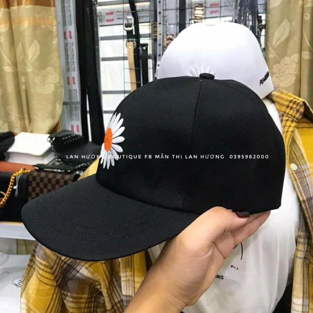 Mũ lưỡi trai hoa cúc_mũ vành