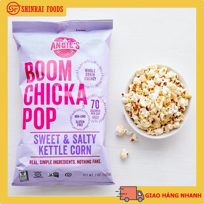 Bắp rang Boom Chicka Pop Angie’s Mỹ- 700g