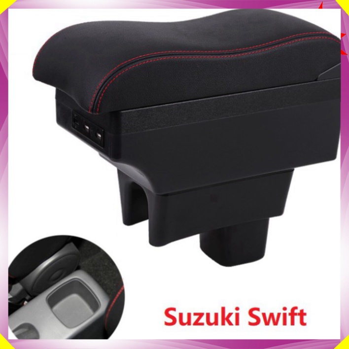 Hộp tỳ tay xeô tô cao cấp dành cho xe Suzuki Swift EXPD-SZK tích hợp 6 cổng USB (HÀNG LOẠI 1)