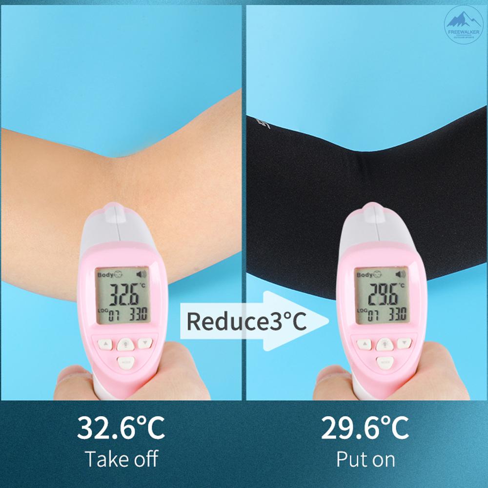 Găng cánh tay chống nắng UV bằng lụa mát bảo vệ khỏi tia UV khi chơi thể thao ngoài trời