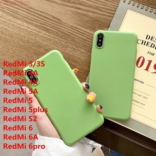 Ốp điện thoại màu xanh trà cho XiaoMi RedMi 3/3S 4A 4X 5A RedMi 5 5plus RedMi S2 RedMi6 6A 6pro